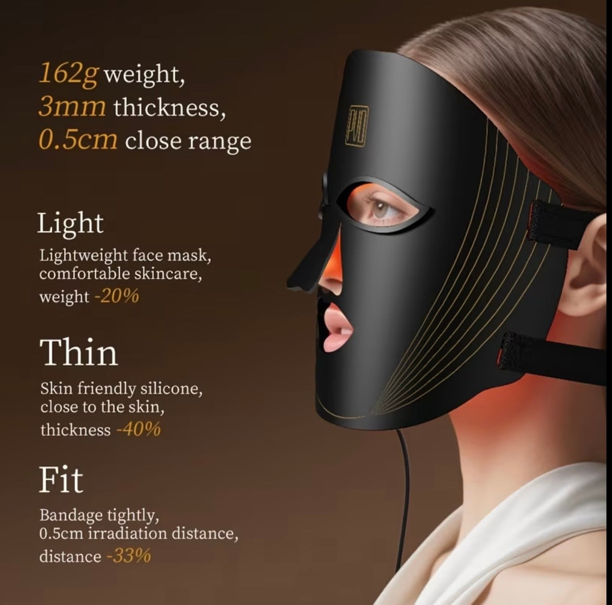 BioLume™ Red Light Infrared Light Therapy Mask